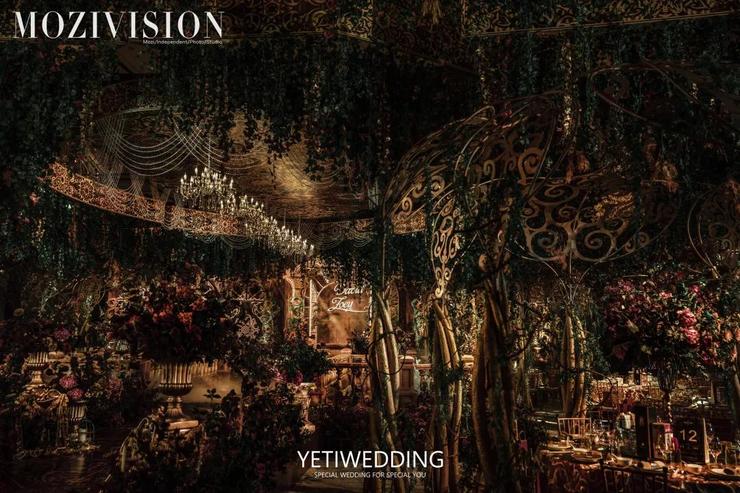 法式花园沉浸式婚礼,法式森林风格婚礼设计