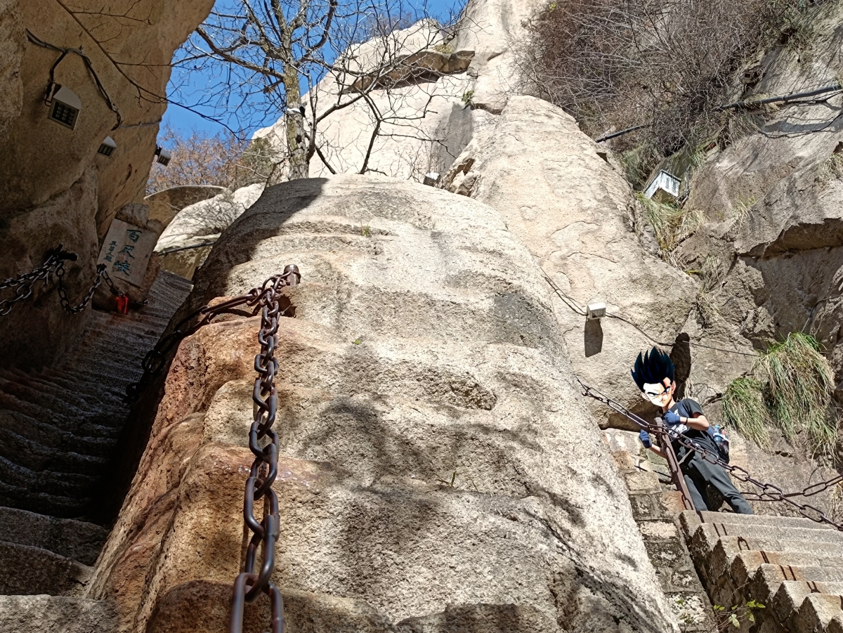 华山二日游登山攻略路线图,陕西自由行夜爬华山