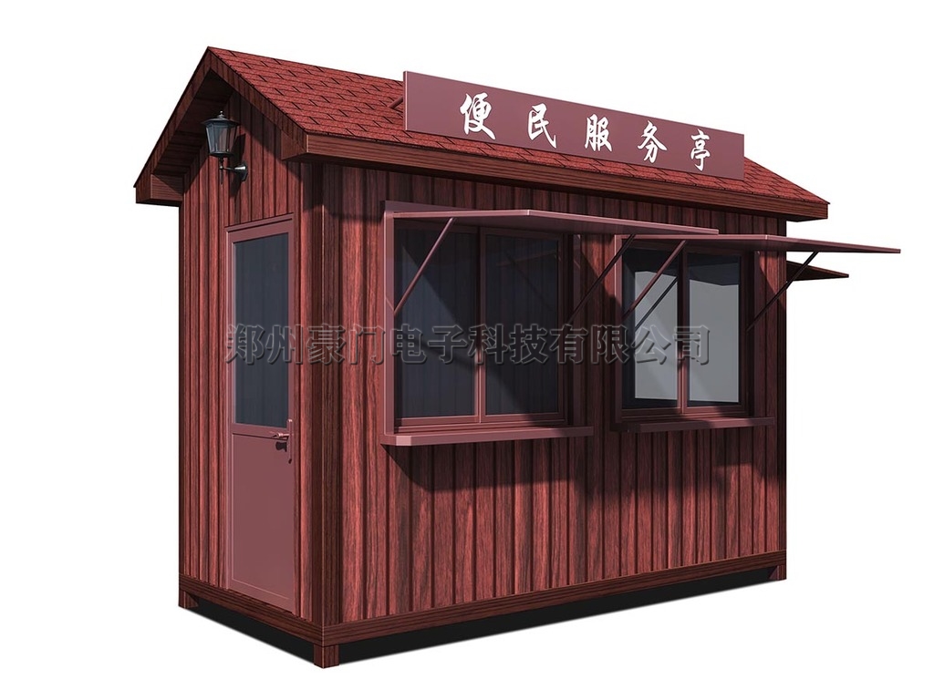 岗亭遮阳棚安装,可移动岗亭有什么好处