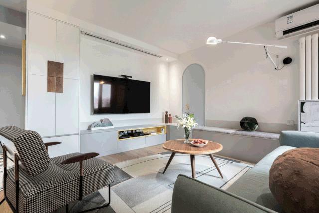 轻奢客厅无主灯灯具搭配效果,无主灯和吊灯搭配效果