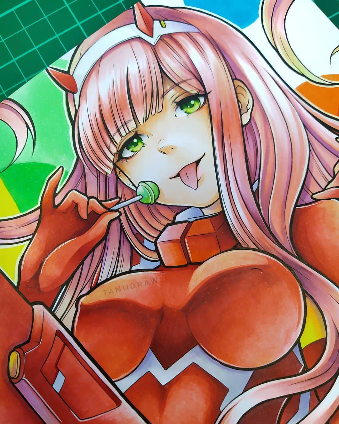 动漫60色马克笔画可爱动漫人物,touchmark马克笔手绘动漫