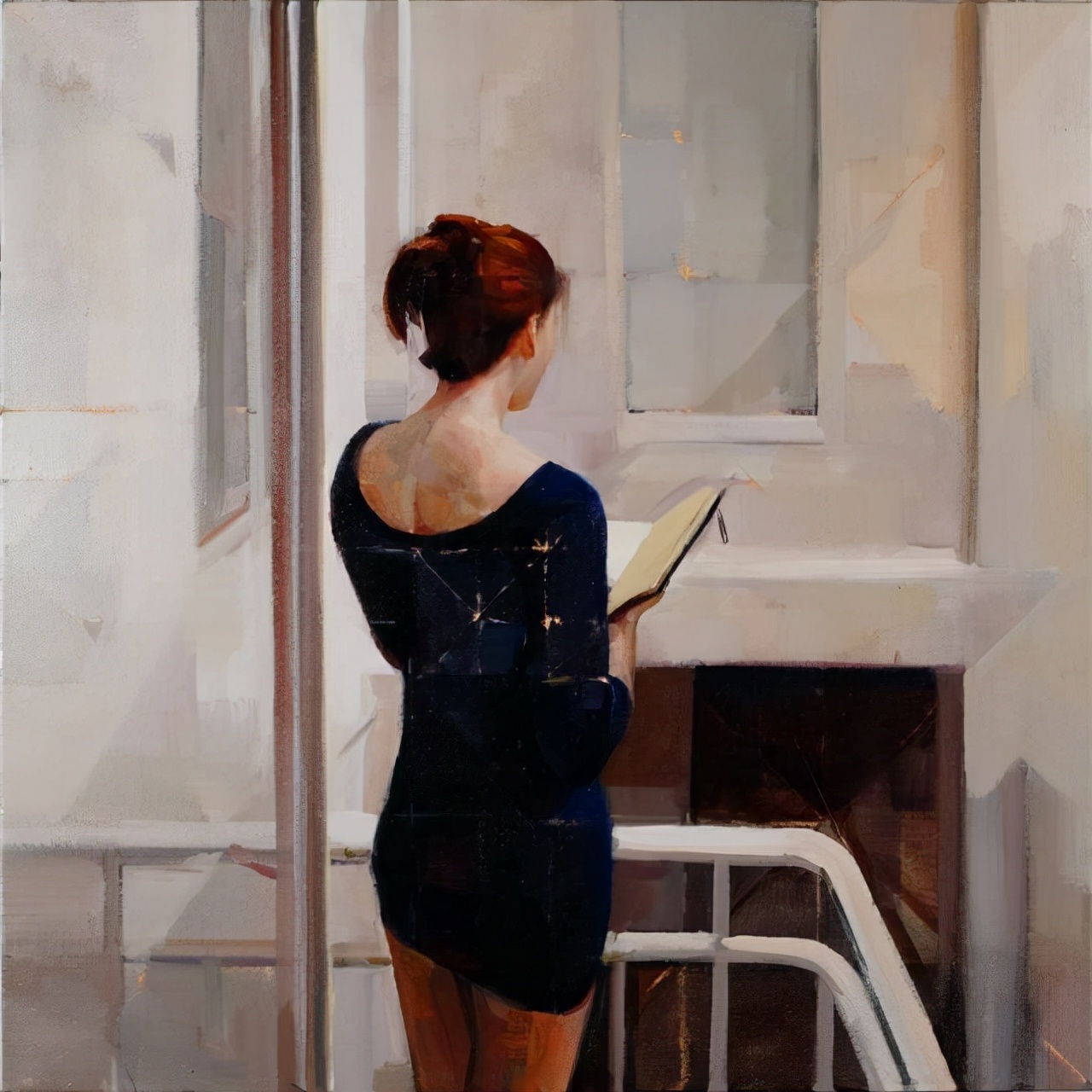 画家纯手绘油画,现实主义人物油画作品欣赏