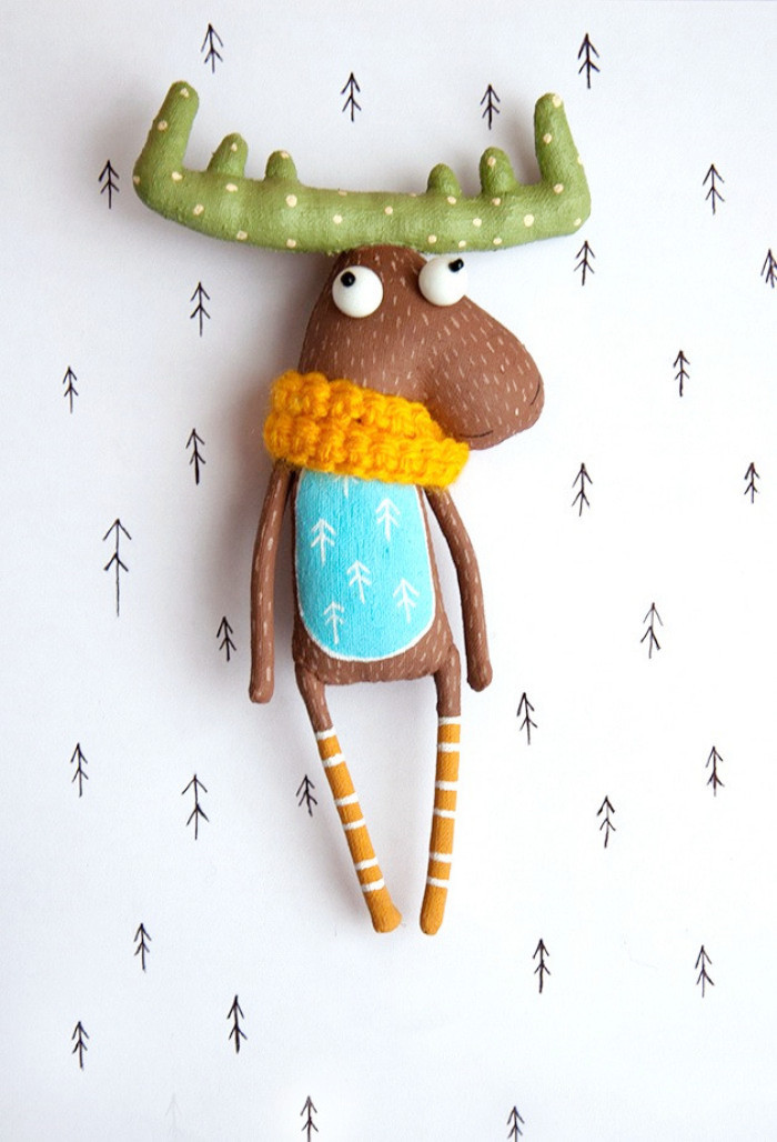 布艺小玩偶制作教程视频,格子布自制简单布艺小玩偶