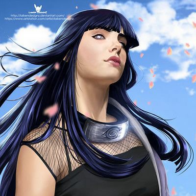 火影忍者人气女角色鸣人之妻日向雏田国外社媒热图赏