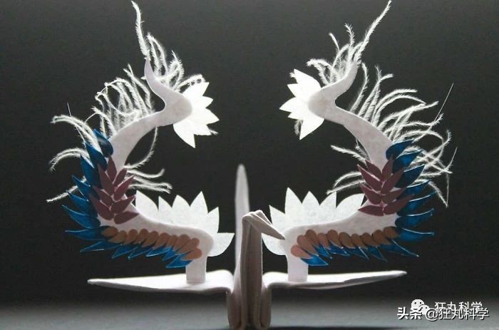 10种纸鹤折法,一天折50个千纸鹤