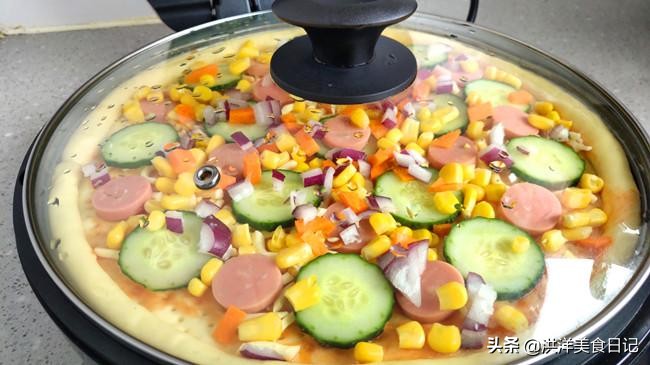 外面买的披萨做法家庭版没有烤箱,如何做一个带拉丝的披萨