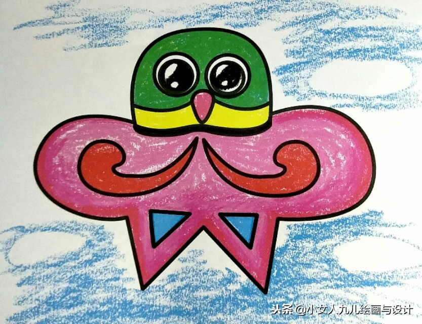 儿童简笔画彩色可爱步骤图文,超萌彩色简笔画手把手教孩子