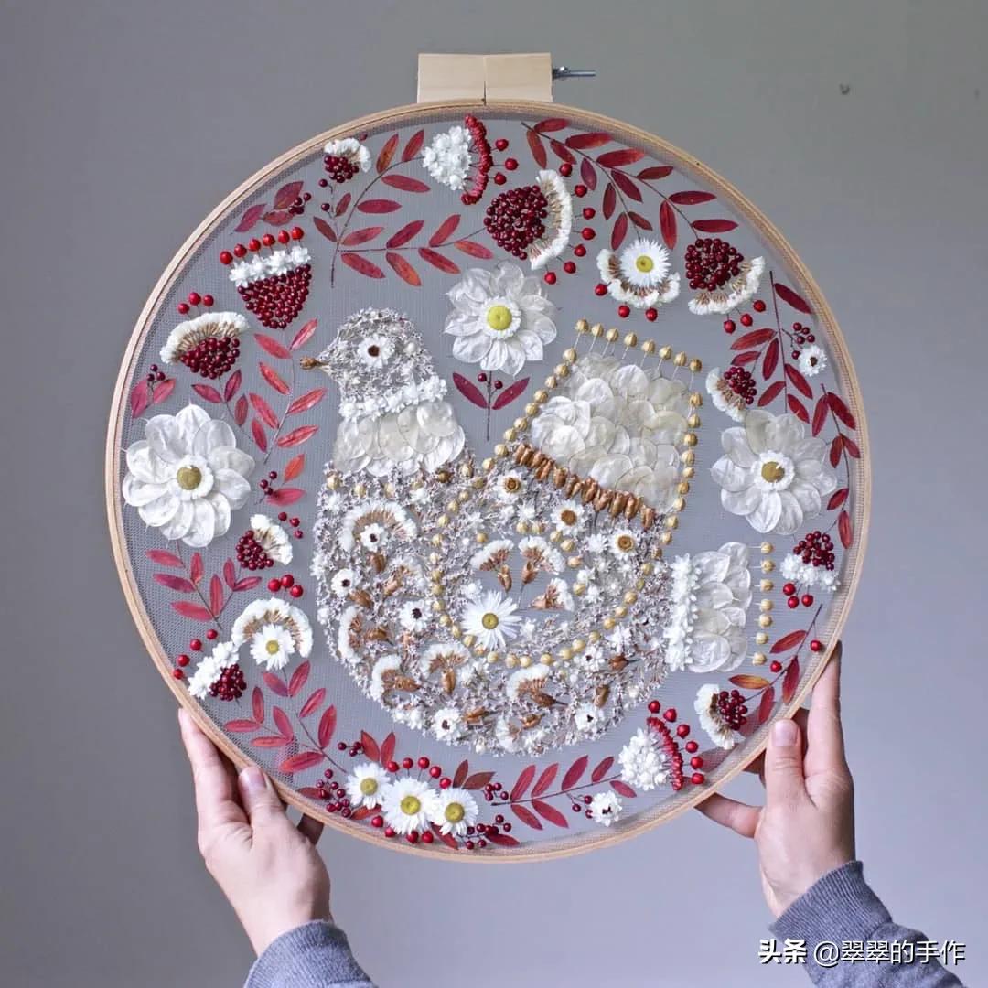 干花刺绣来源,干花刺绣图案