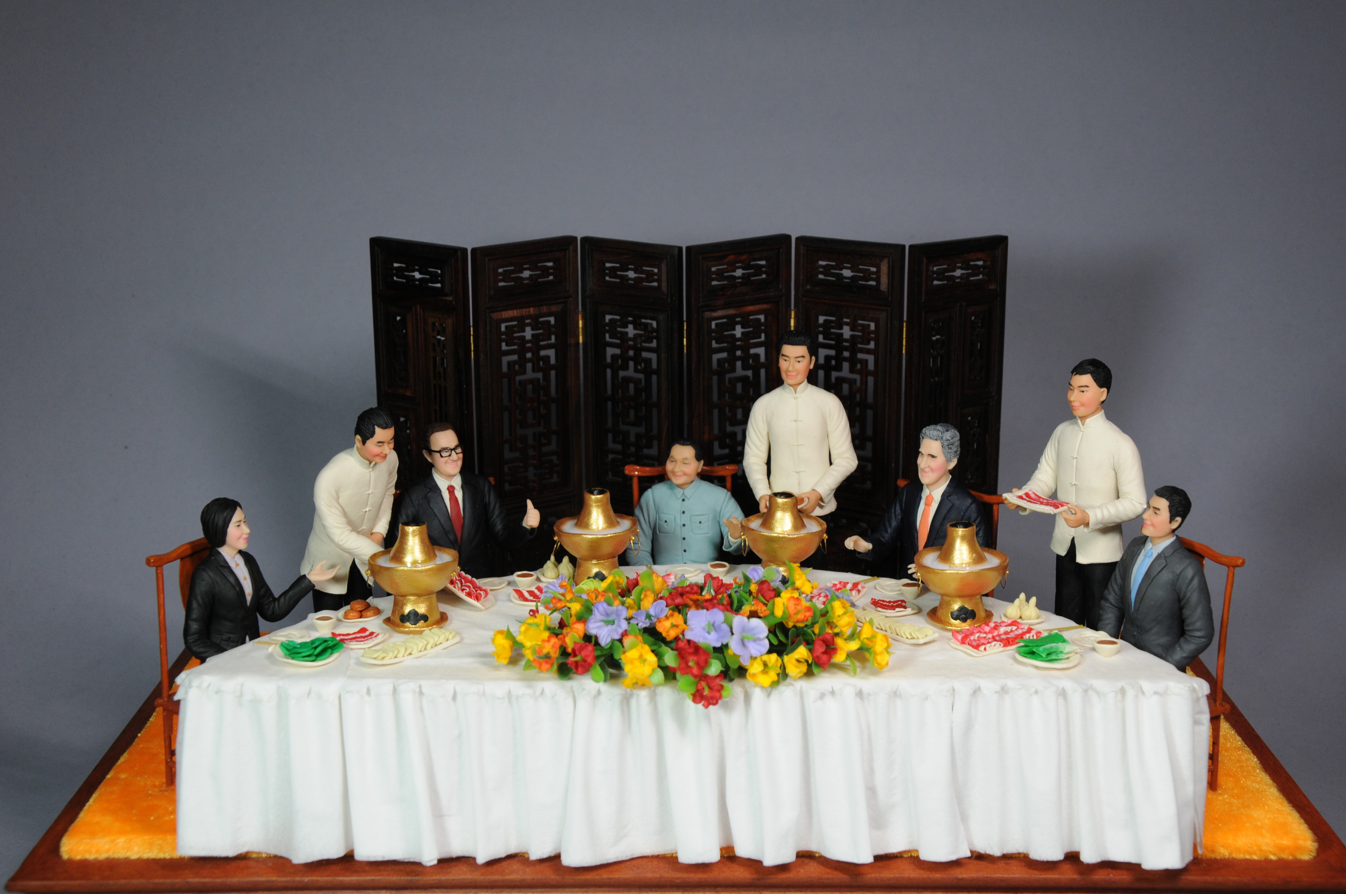 面塑大师做客泥人张,泥人张面塑