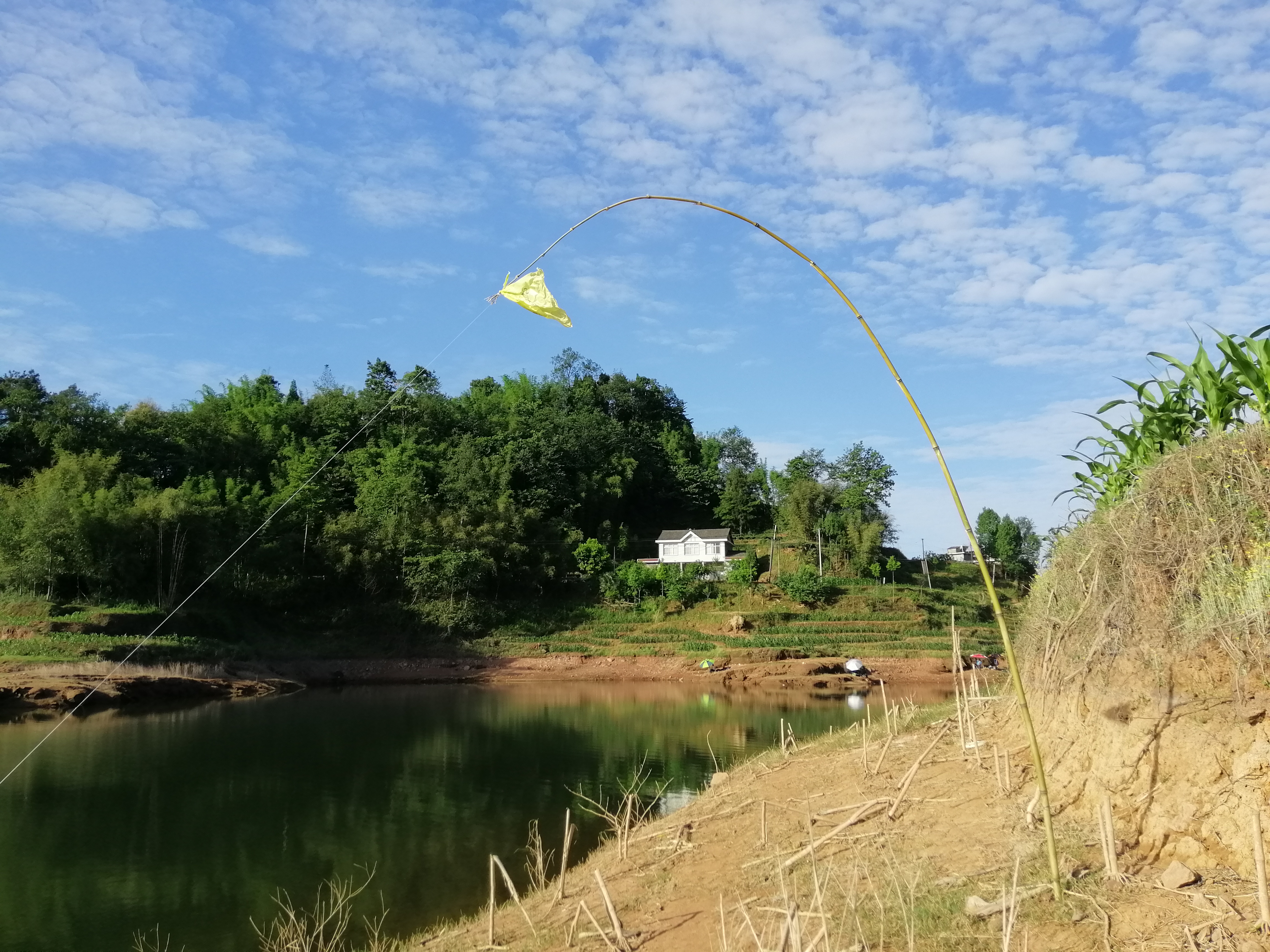 探钓深山水库,总岗山水库钓位