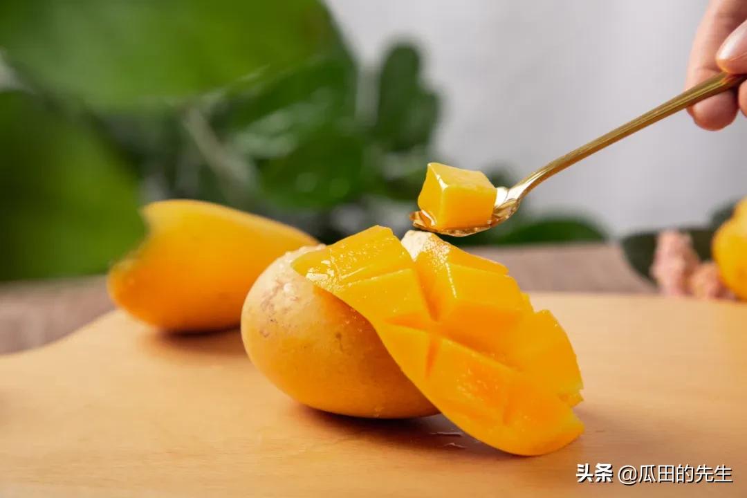 海南小台芒皮薄肉厚甘甜多汁,海南正宗台芒芒果