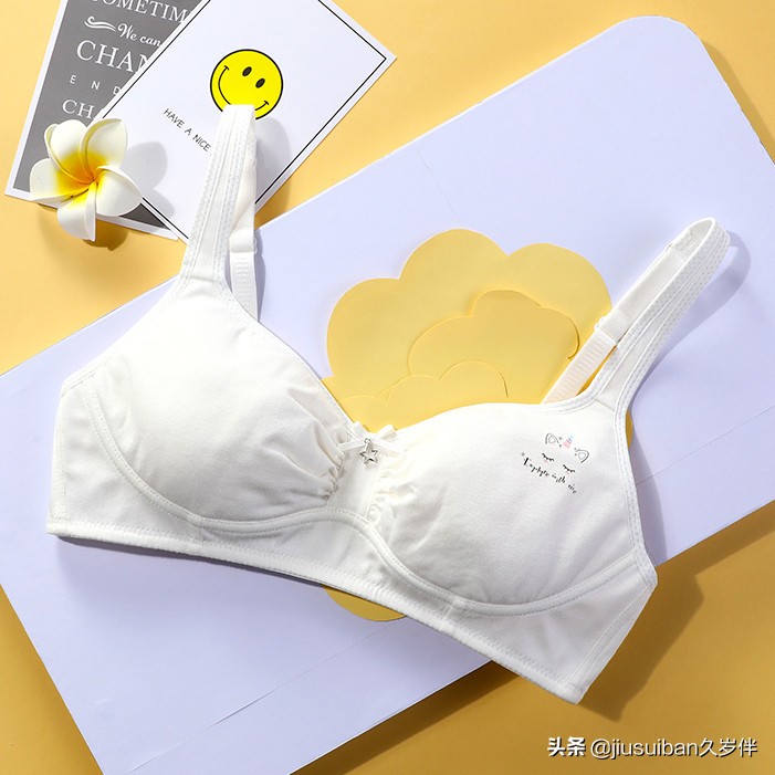 小胸发育期纯棉聚拢文胸,发育期聚拢文胸