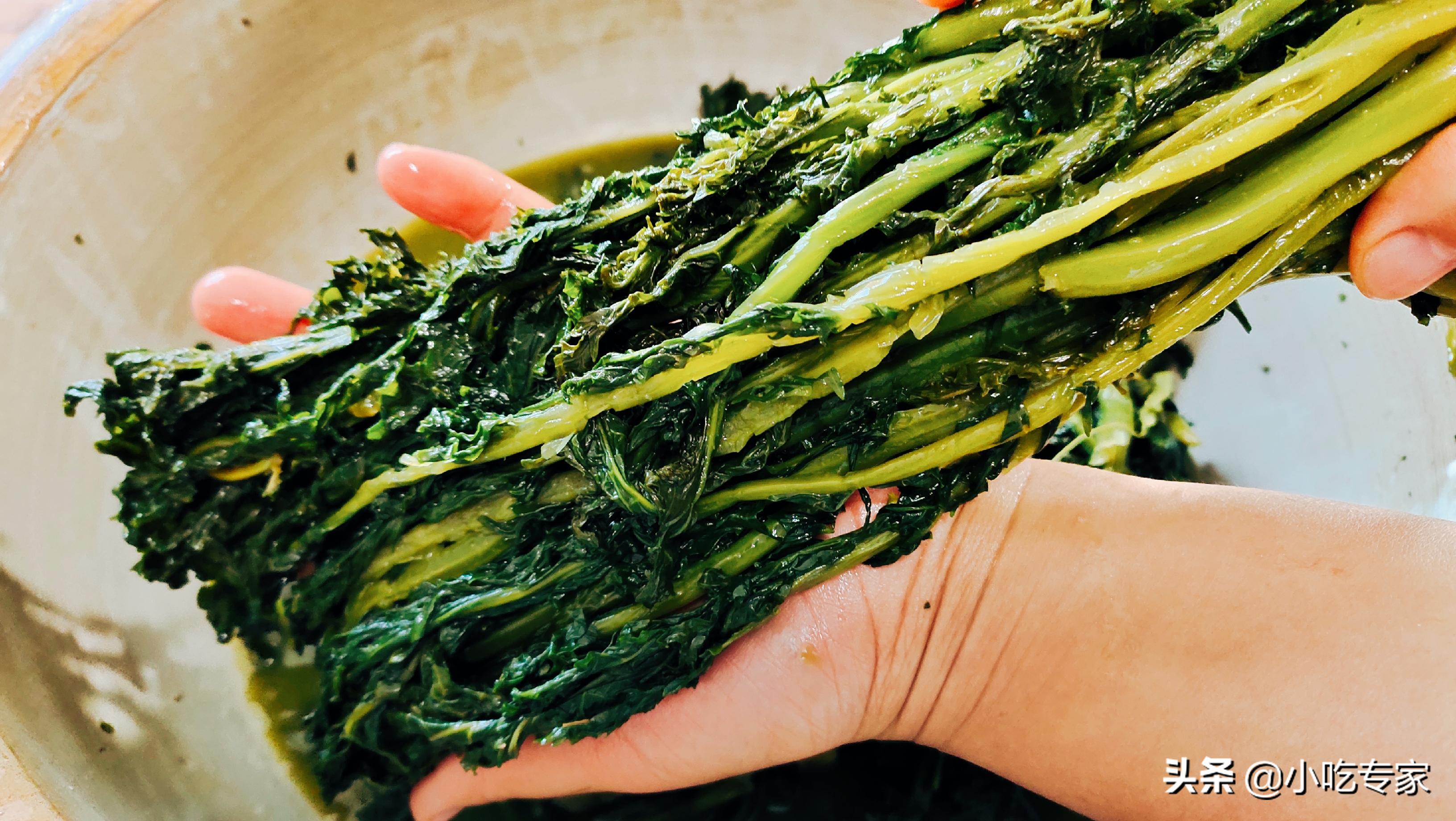 原来腌雪菜这么简单,烀老式咸菜