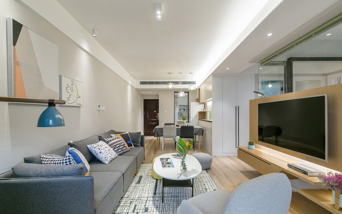 软装家居搭配现代简约沙发,家居软装搭配多功能沙发