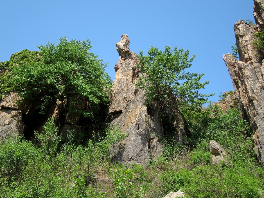 大连庄河石城岛石林,大连石城岛海上石林