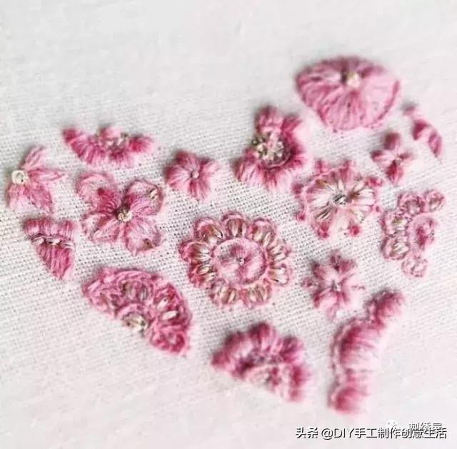 手工刺绣39款简单荷花刺绣图样,刺绣手工diy素材