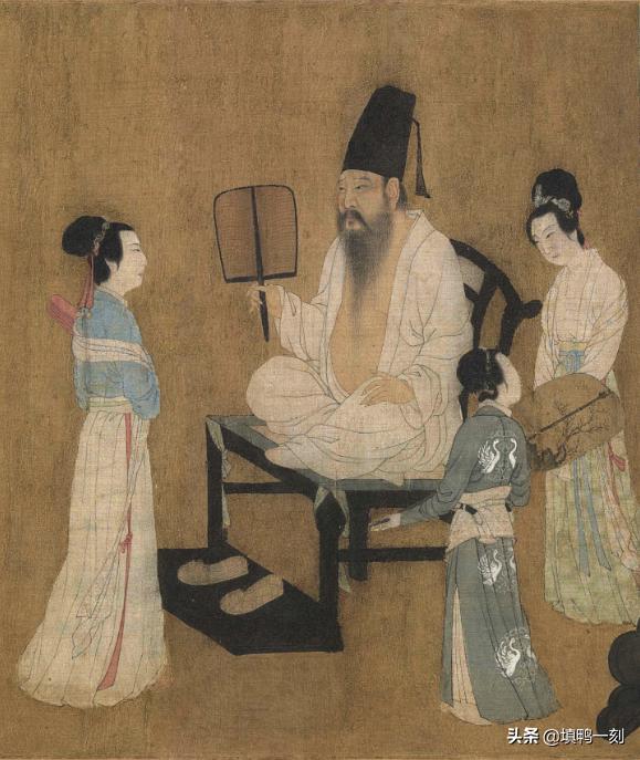 韩熙载夜宴图是真开心还是假开心,上新了故宫第四期韩熙载夜宴图