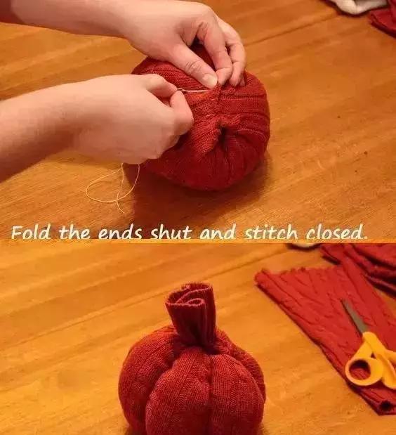 旧毛衣手工针织帽,旧毛衣改袜子帽子手套