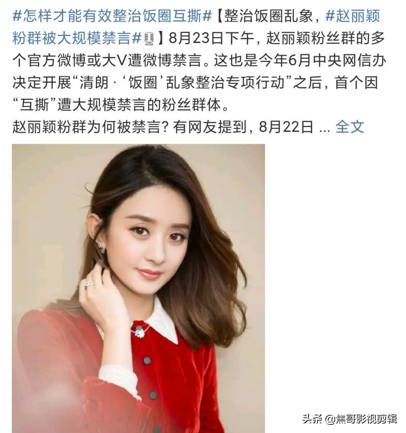 赵丽颖粉丝后援会禁言,赵丽颖粉丝禁言