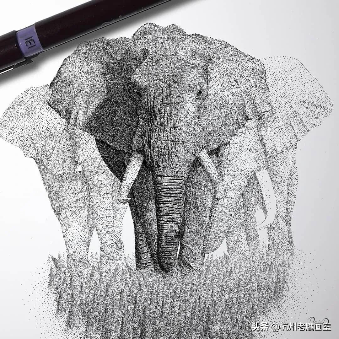 创意素描作品7-8岁,一组有趣的雕塑