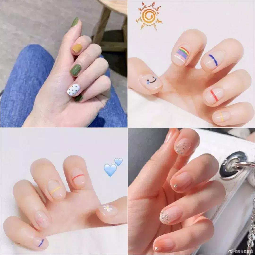 心血来潮做美甲视频,ins风泫雅美甲