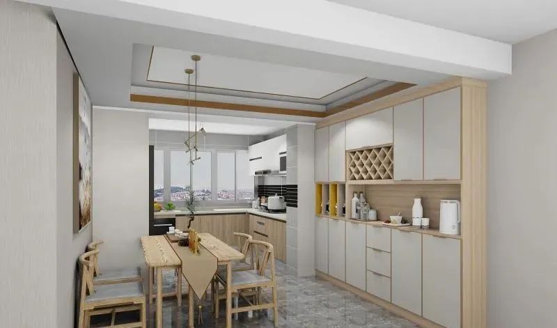 套内100平客餐厅装修效果,20人以上高端餐厅包间装修