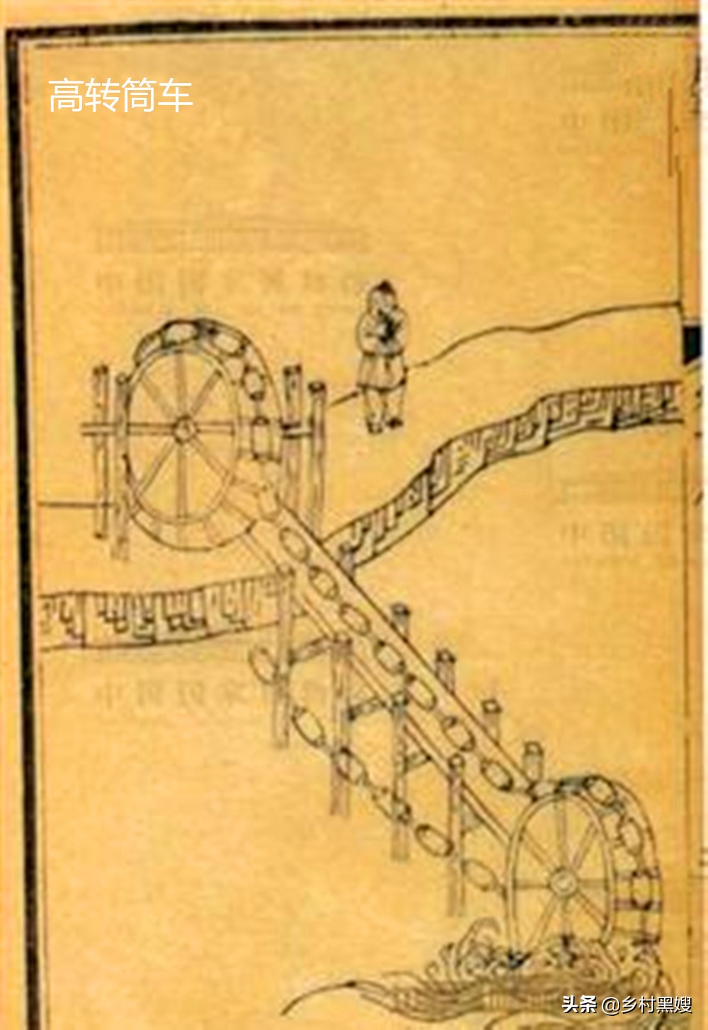 古代灌溉工具风力水车,农业靠天吃饭
