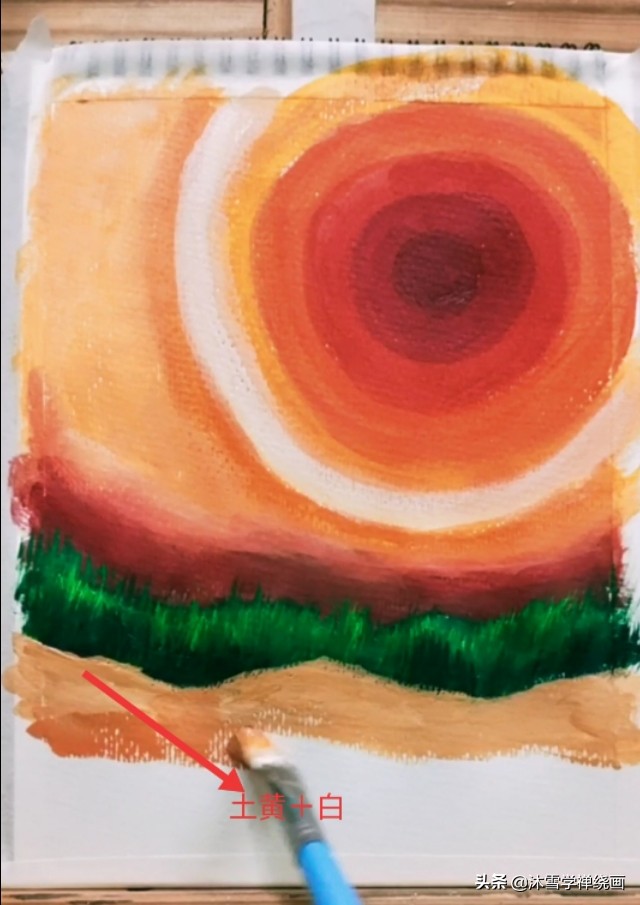 用马克笔画长颈鹿简单的画,初学者丙烯画教程长颈鹿