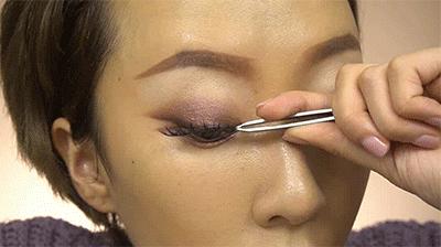 单眼皮肿眼泡眼尾上翘眼妆画法,单眼皮眼妆的画法初学者视频