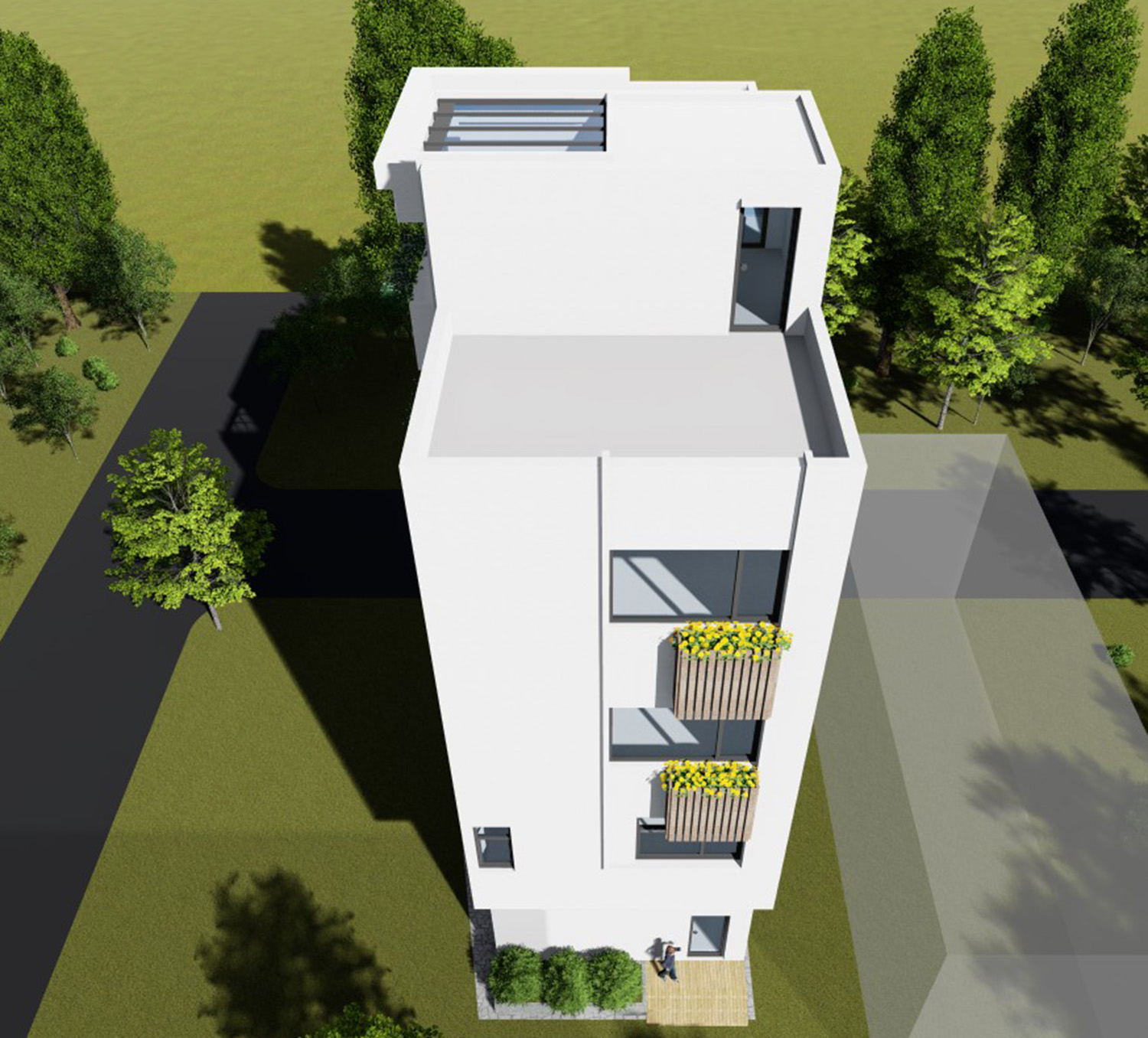 14*14宅基地自建房商铺设计,宽14米深18米怎样设计商铺