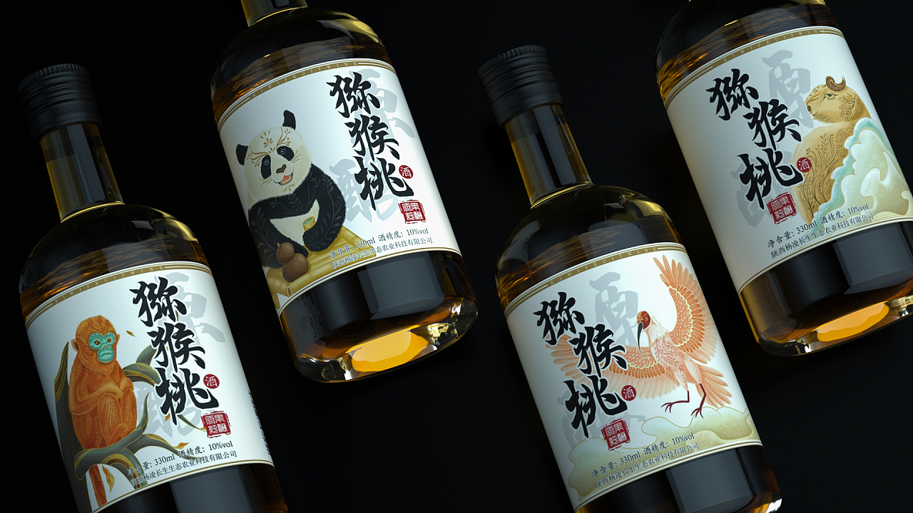 猪年酒包装设计,高端酒包装设计欣赏图解