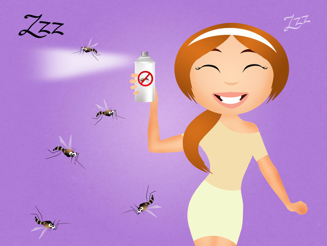 蚊子为什么会只围着一个人,蚊子为什么会聚成一团