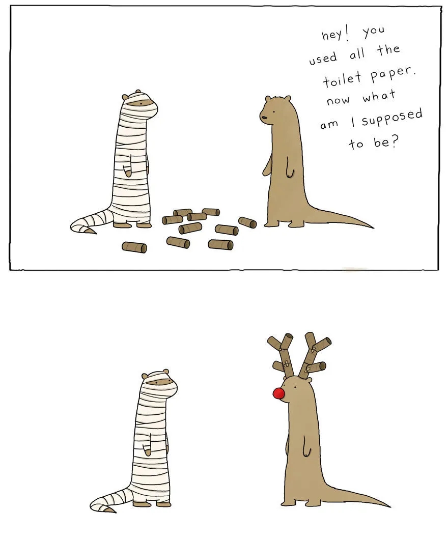 英文治愈系小漫画