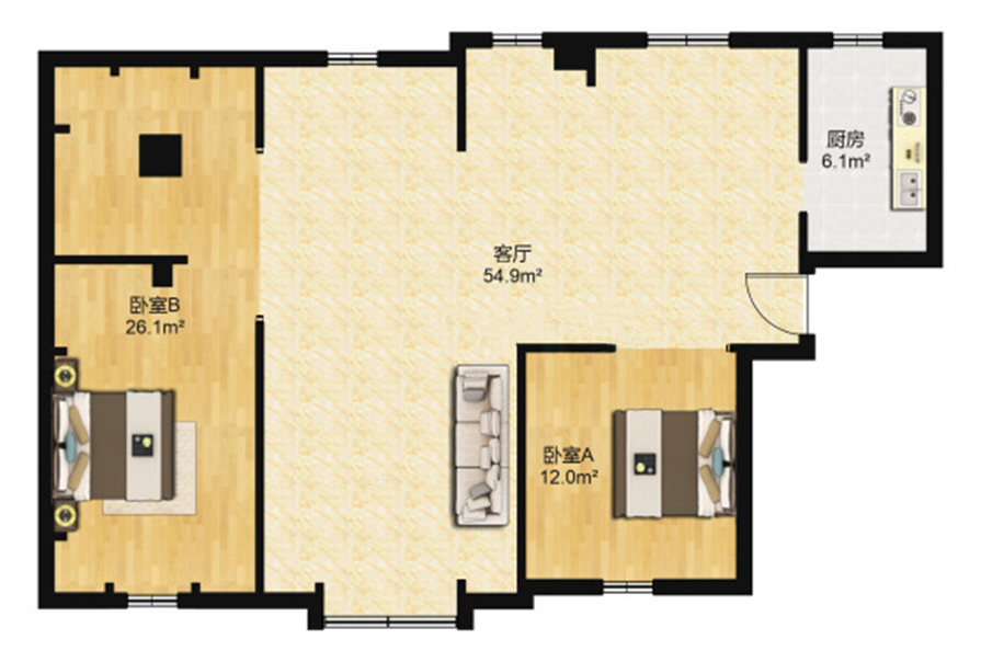 五矿106平装修风格,天津105平米装修全包多少钱