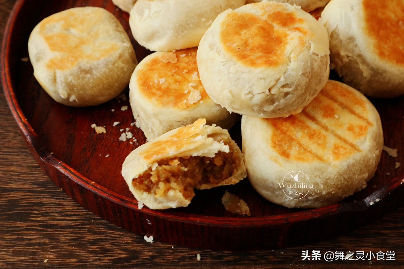 不用面粉板栗酥饼做法,不用烤箱做酥饼做法