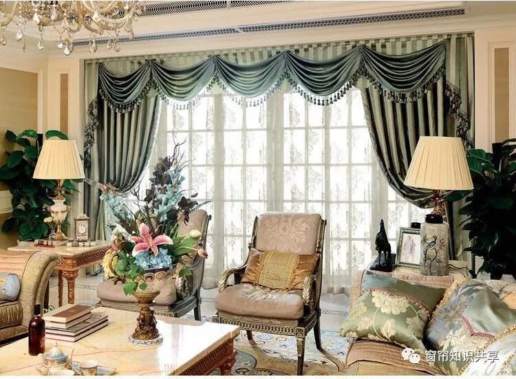 窗帘连体水波帘头制作视频,欧式风格窗帘平板水波帘头