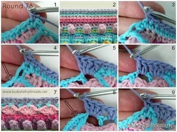 曼陀罗毯子编织教程,苏菲花园曼陀罗毯子钩法高清图解