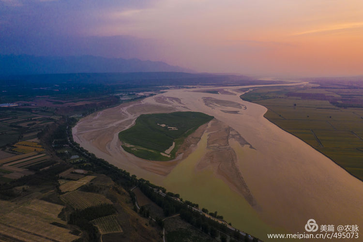 豫西老家放飞机，空中看黄河美景