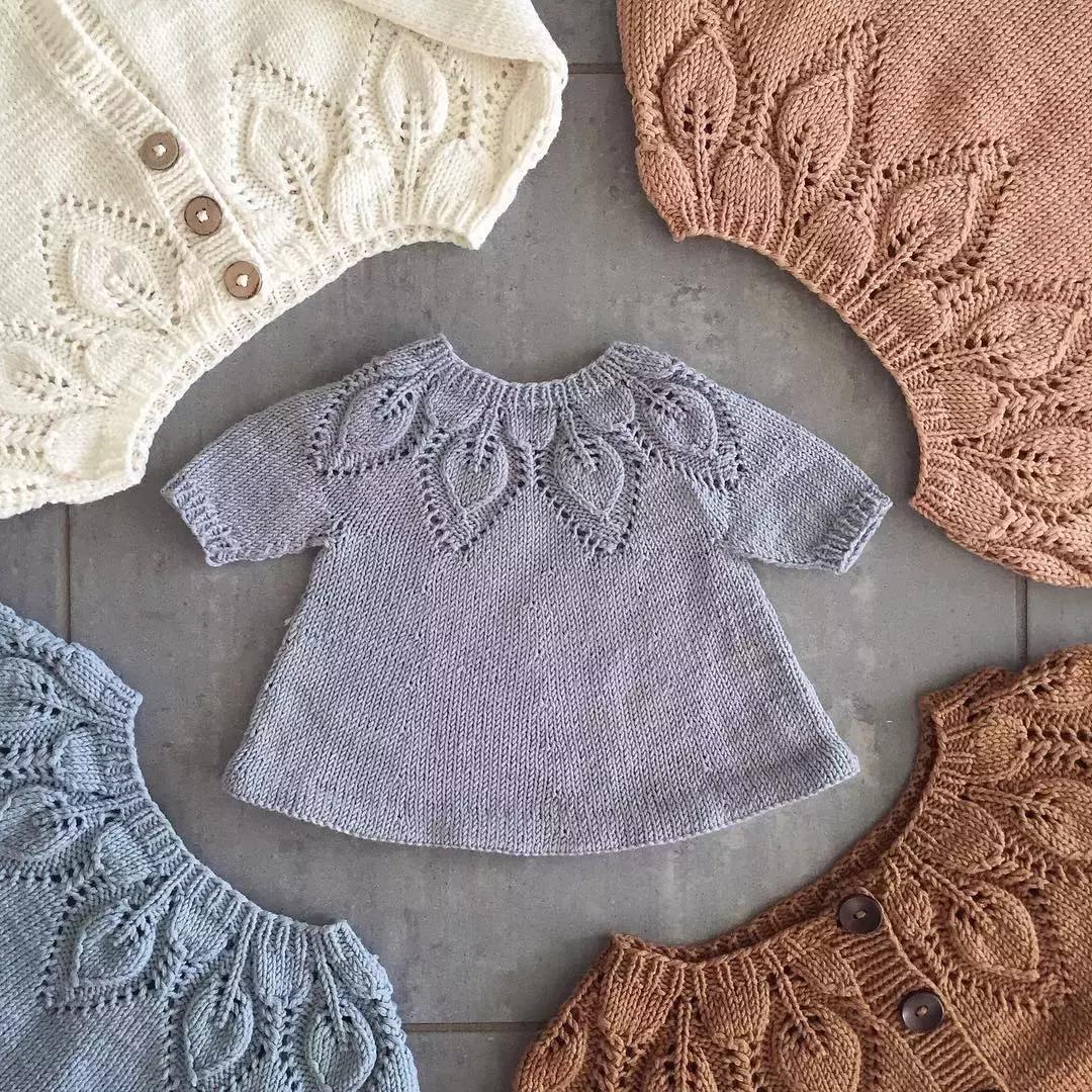 超漂亮宝宝连体衣编织教程,编织简单温暖的宝宝衣服中文版