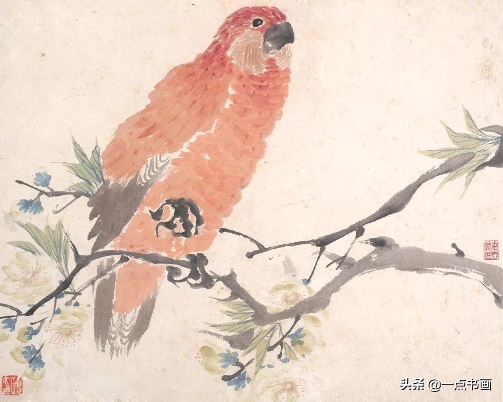 清代画家沈振麟花鸟动物作品欣赏,清代名家山水工笔画作品欣赏