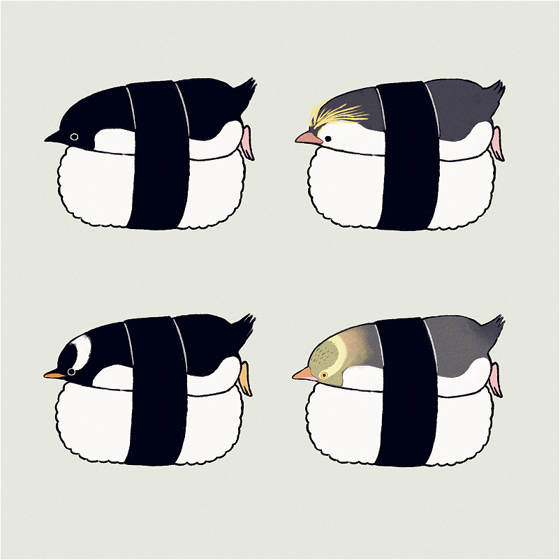 100个水彩美食插画,奈良美食插画