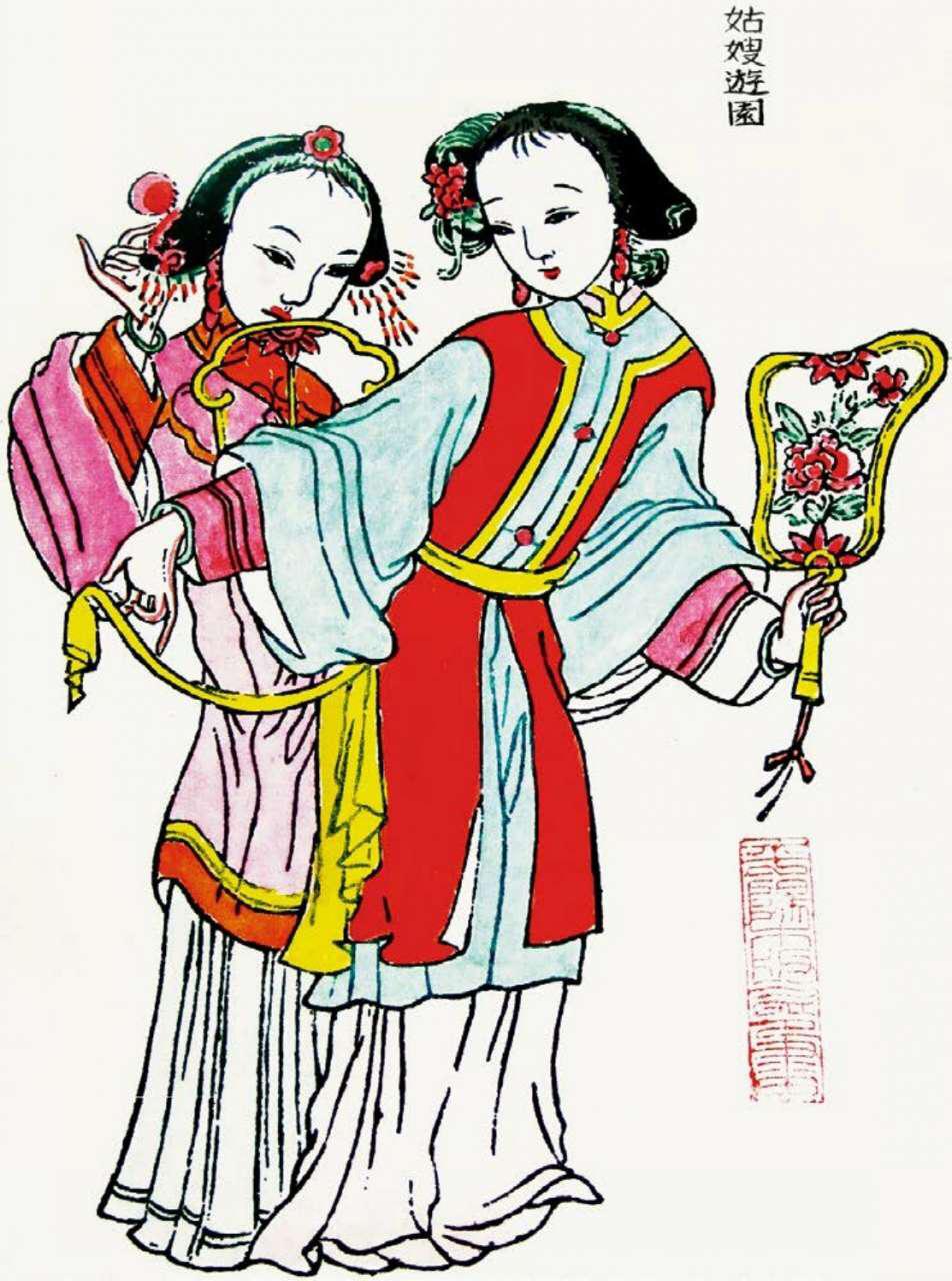 仕女人物瓷板画,仕女人物绘画