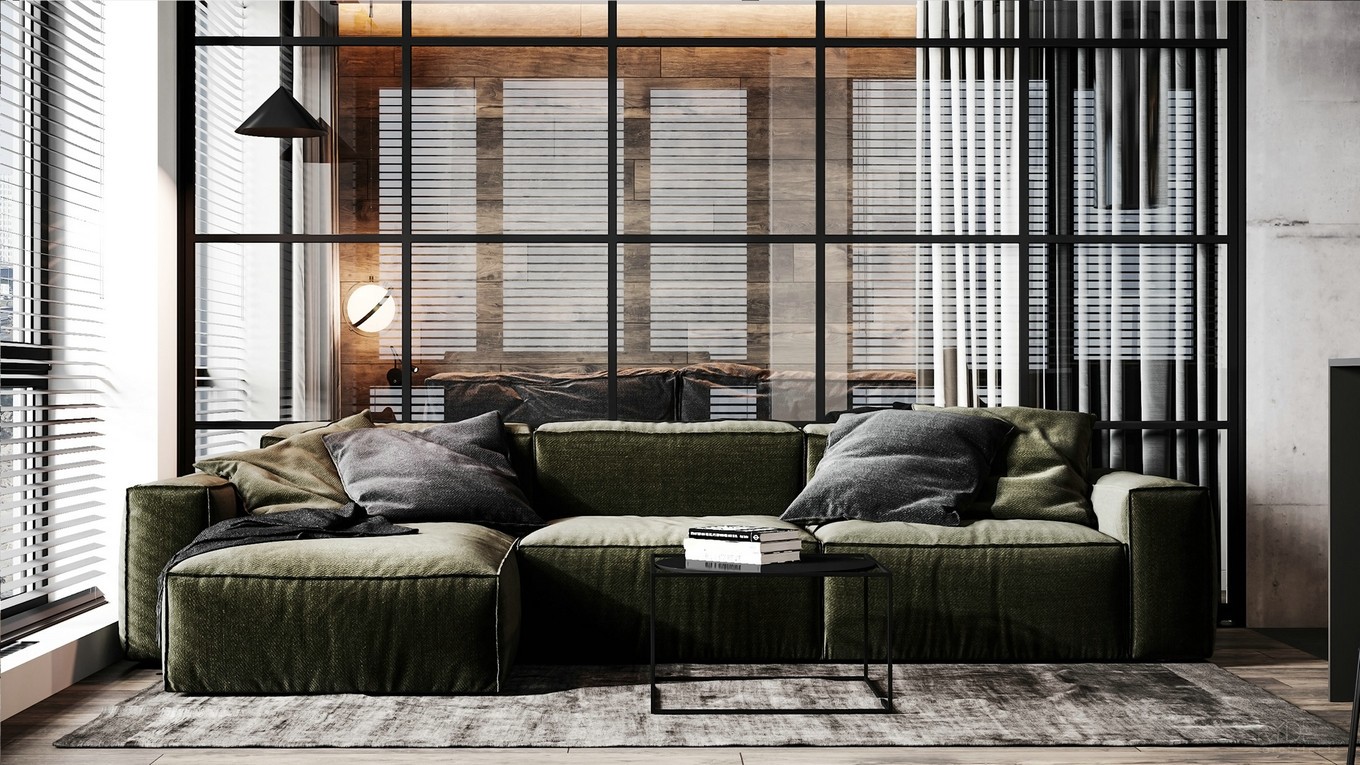 在这个68㎡的时尚家,玻璃才是主角