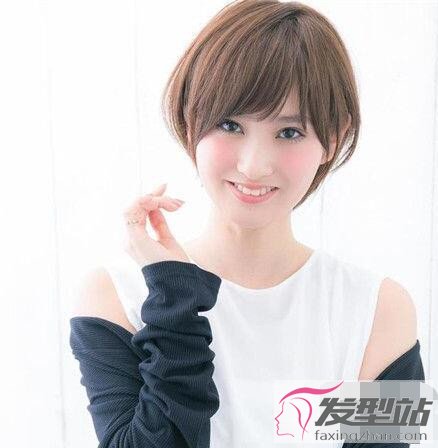 显瘦短发圆脸图片,适合圆脸的流行短发女款