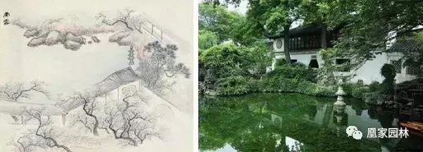 凰家园林,中国风庭院别墅绘画