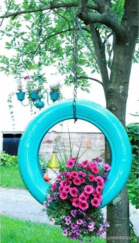 废旧轮胎再利用脑洞大开创意无限,废旧轮胎利用创意作品