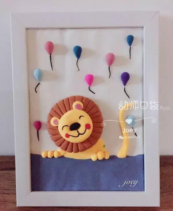 超轻粘土手工作品创意画汽车,航空航天手工超轻粘土创意作品