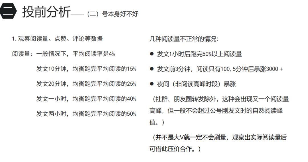 你知道广告文章均阅读是多少吗?文章阅读完成占比也可以判断刷量