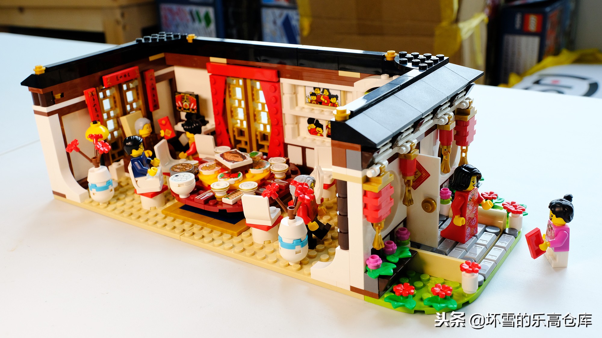 乐高新年套装年夜饭,乐高中国新年年夜饭