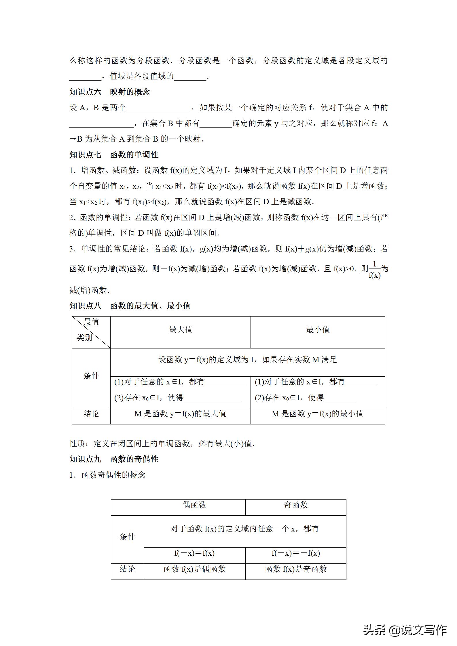 乐乐课堂高中数学必修1,高中数学必修一知识总结及例题